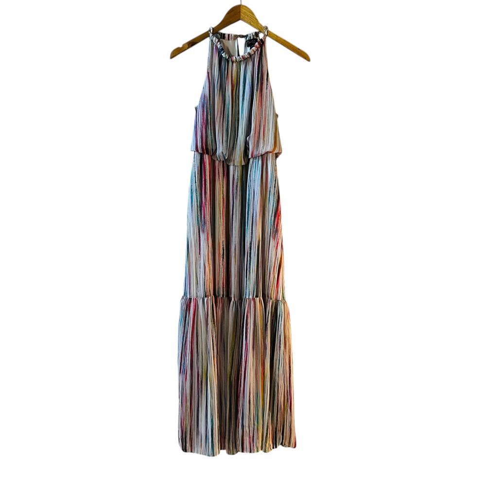 Thalia Sodi Multicolored Sleeveless Maxi Dress Size M Medium